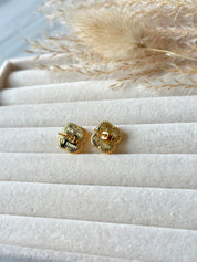 Pendientes Van Cleef Alhambra Vintage Blanco