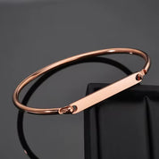 Pulsera Rígida Grabable en Acero Inoxidable