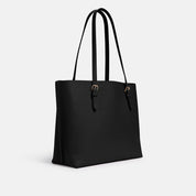 Coach Tote Bag Mollie Canvas Negra Interior Rojo