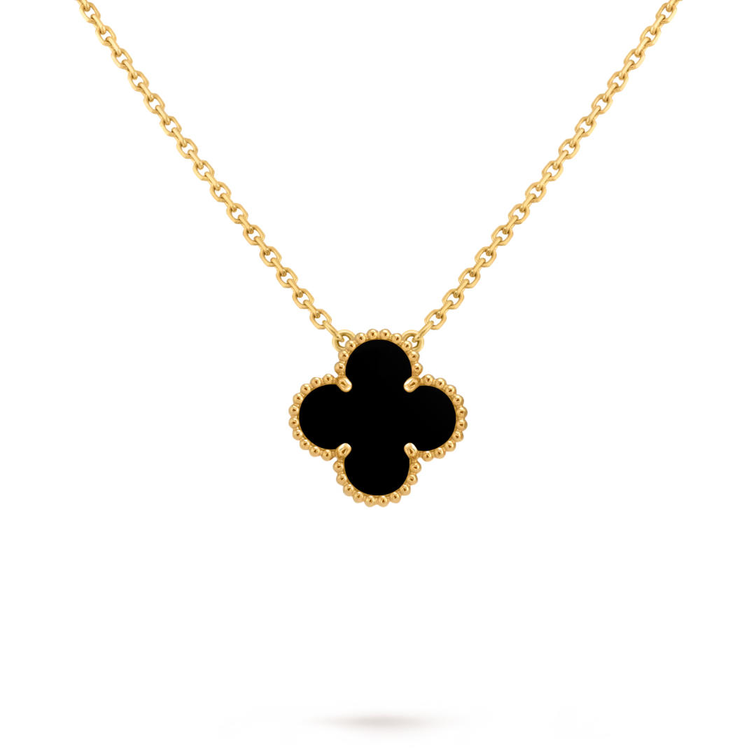 Collar Van Cleef Alhambra Vintage 1 Trébol Negro