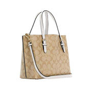 Coach Mollie Tote 25 Khaki/Blanco