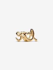 Charm Love Escrito a Mano Dorado