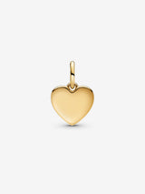 Charm Dorado Colgante Grabable Corazón para collar
