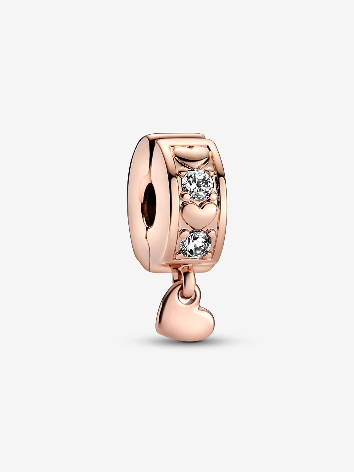 Clip Rose Gold colgante “Infinite Hearts”