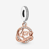 Charm Colgante Mamá en Dos Tonos
