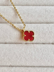 Collar Van Cleef Alhambra Vintage 1 Trébol Rojo