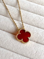 Collar Van Cleef Alhambra Vintage 1 Trébol Rojo