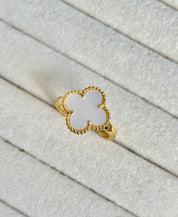 Anillo trébol Alhambra Vintage Blanco