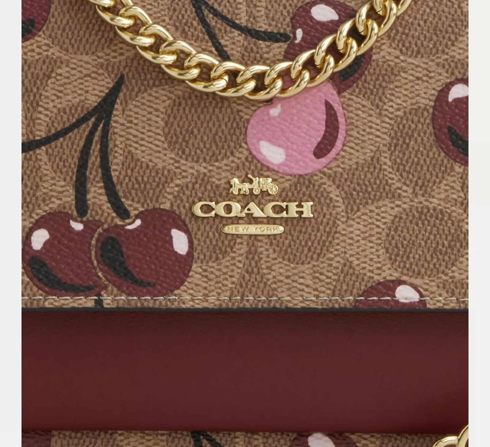 Coach Mini klare Cereza