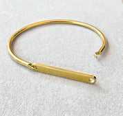 Pulsera Rígida Grabable en Acero Inoxidable