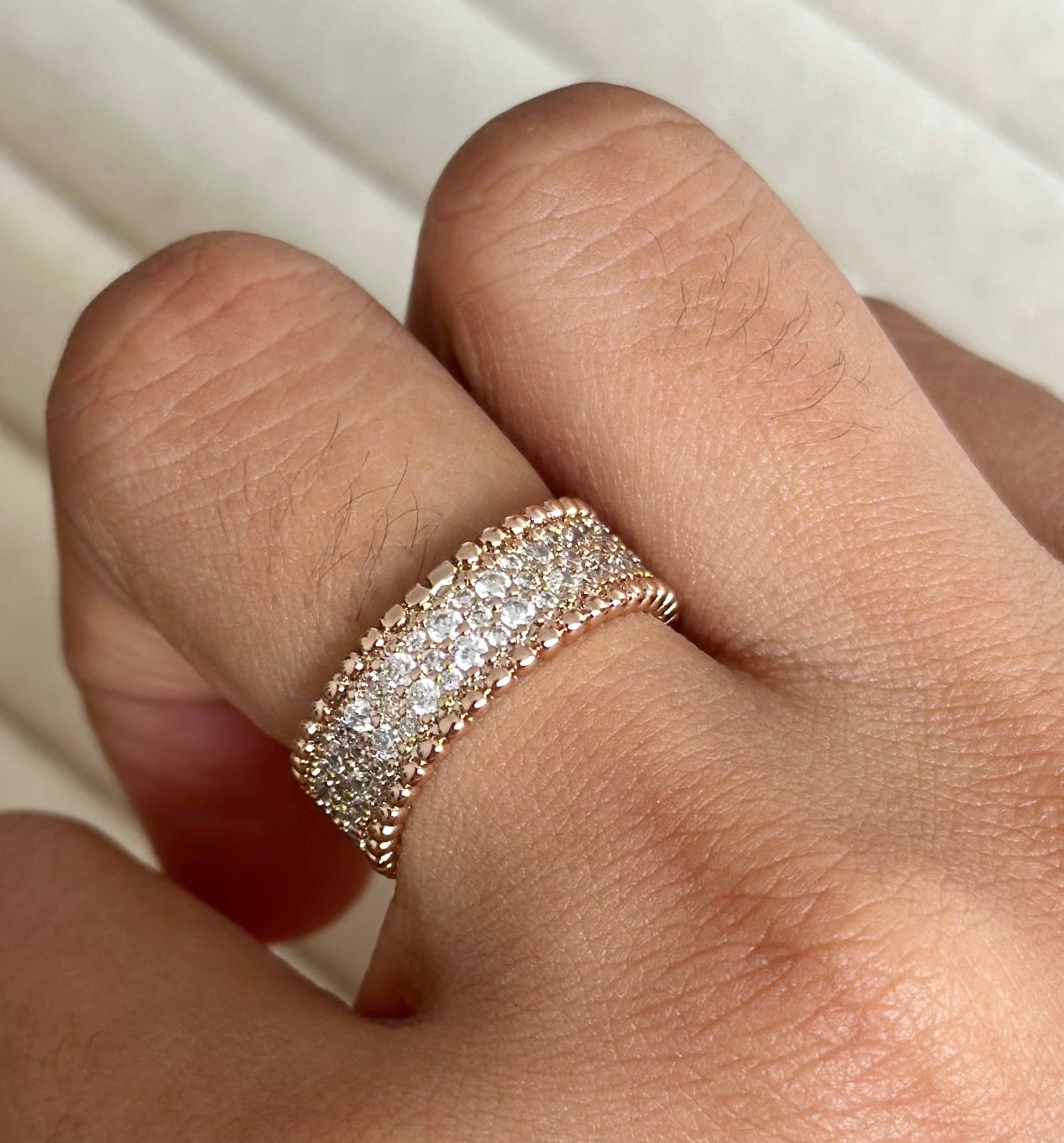 Anillo Van Cleef Pave Rose Gold