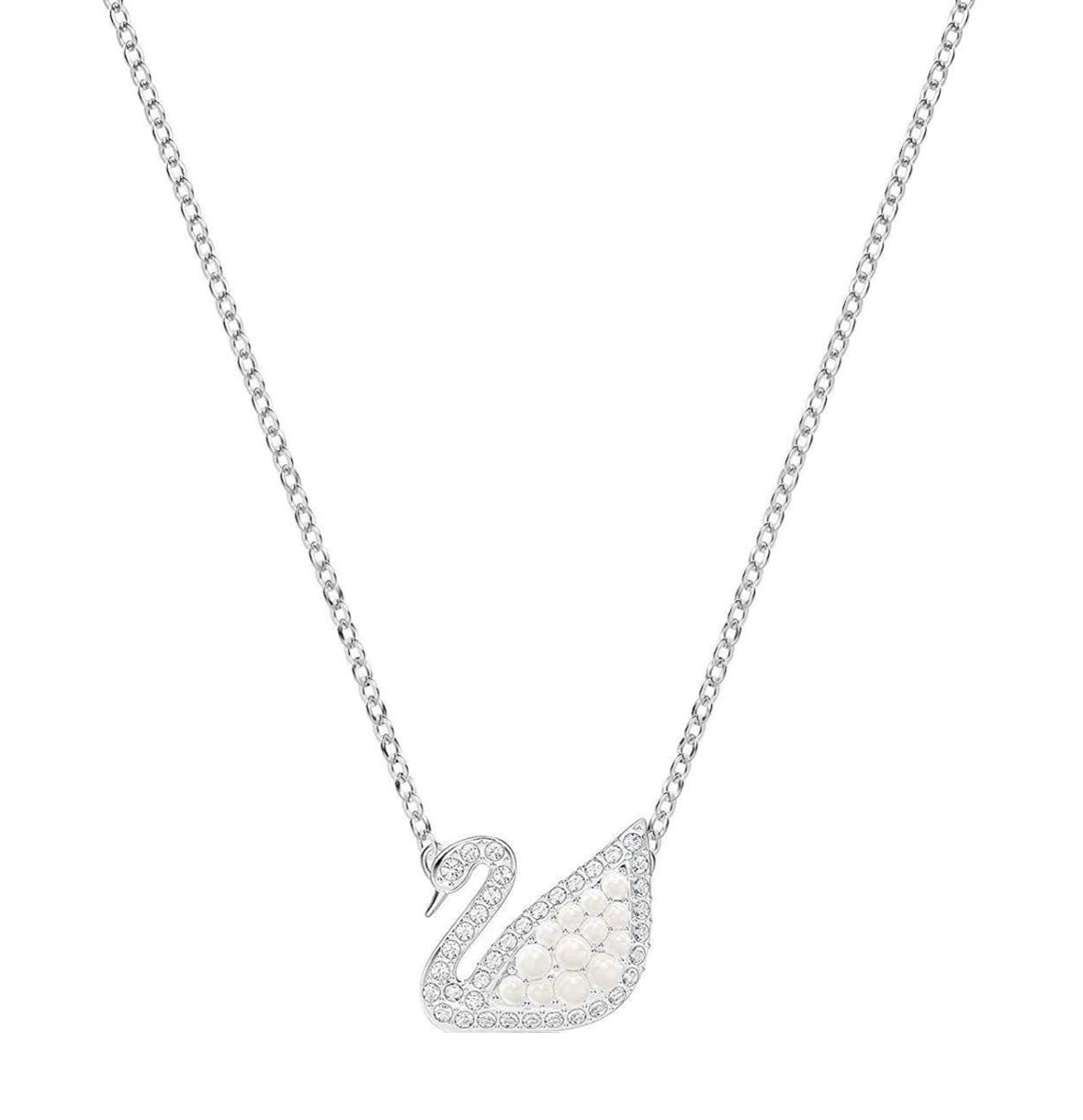 Collar icónico cisne de perlas, Cristal SWAROVSKI
