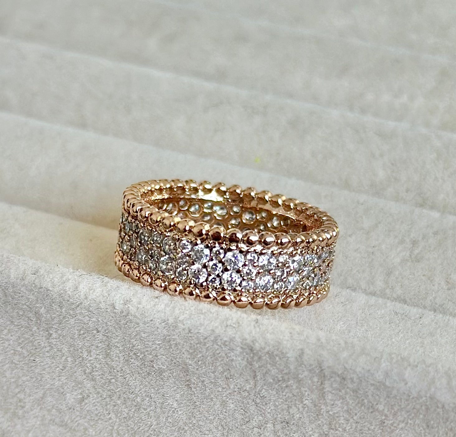 Anillo Van Cleef Pave Rose Gold