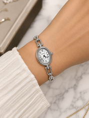 Reloj SUNLIFEX Plateado Tipo Cadena