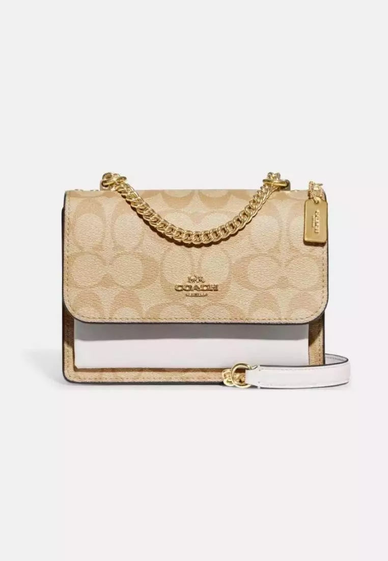 Coach Mini Klare Crossbody Signature Blanca/Crema