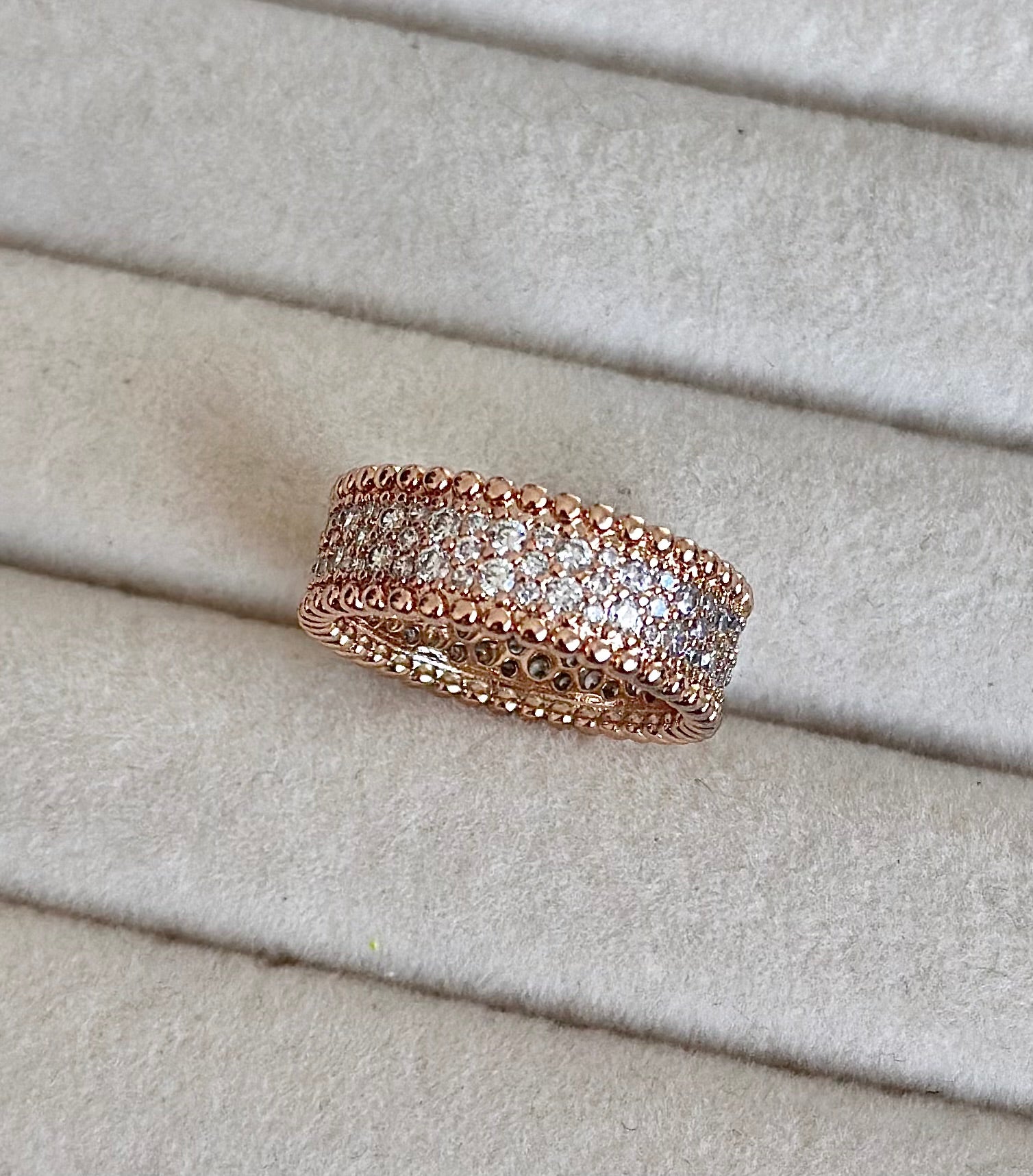 Anillo Van Cleef Pave Rose Gold