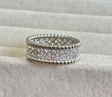 Anillo Van Cleef Pave Plateado