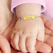 Guillo para Bebé con Ojo Turco Grabable acero inoxidable