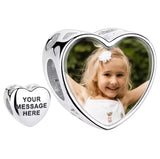 Charm Corazon Con Foto y Grabado