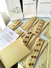 Collar Van Cleef Alhambra Vintage 1 Trébol Marrón