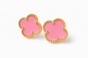 Pendientes Van Cleef Alhambra Vintage Rosa