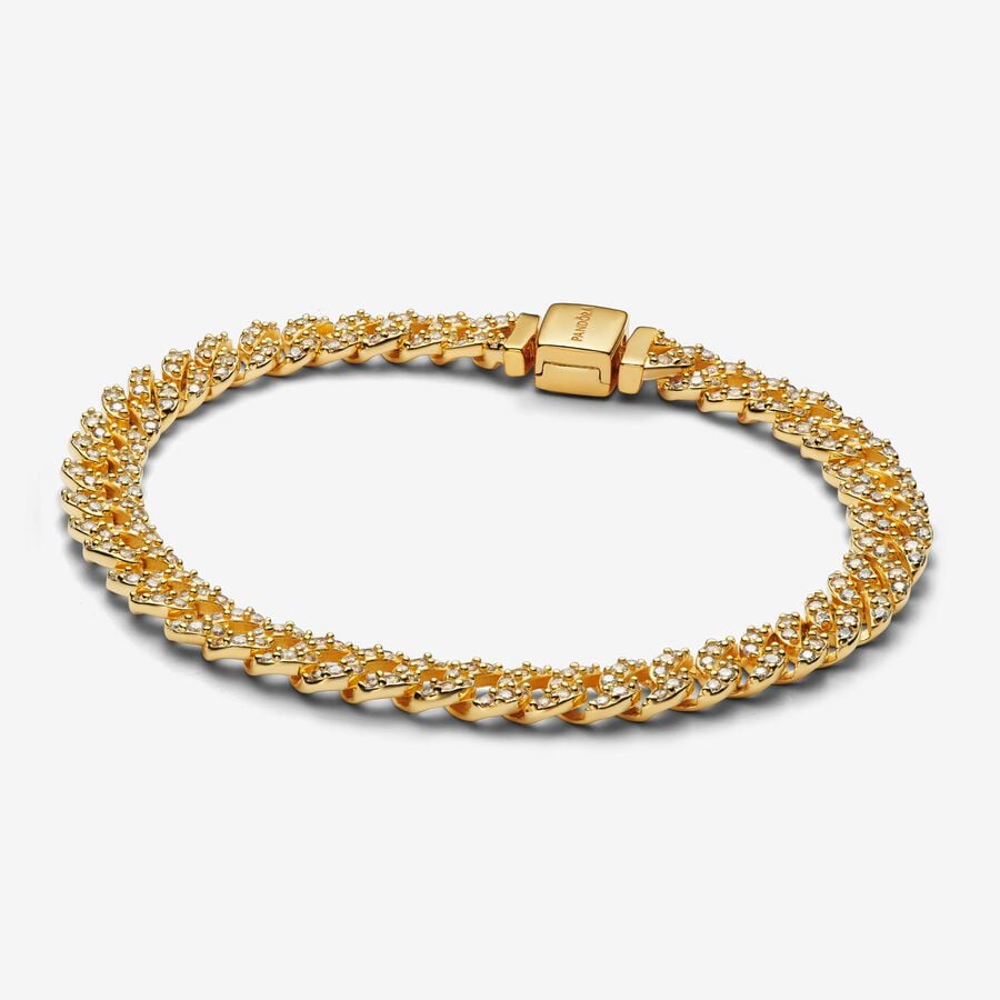 Pulsera Dorada de Cadena Cubana