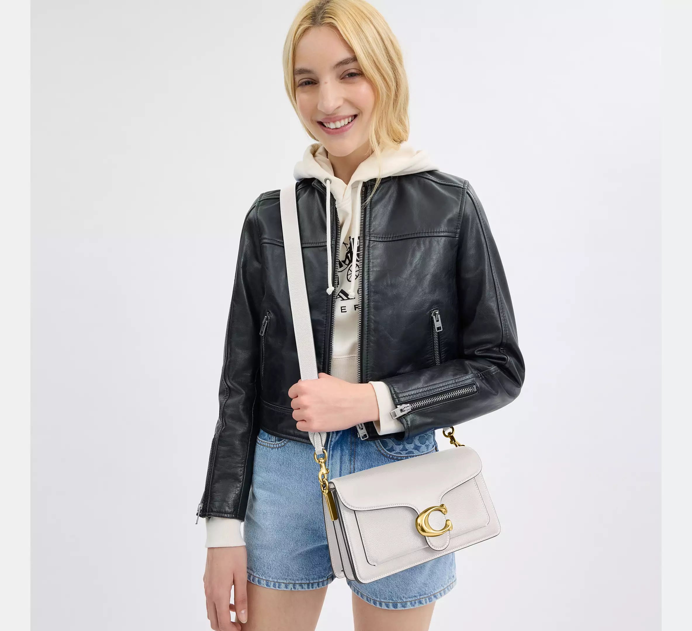 Coach Tabby 26 Blanca 100% OG