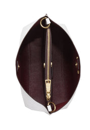 Coach Bucket Mollie Signature Chalk Interior Rojo