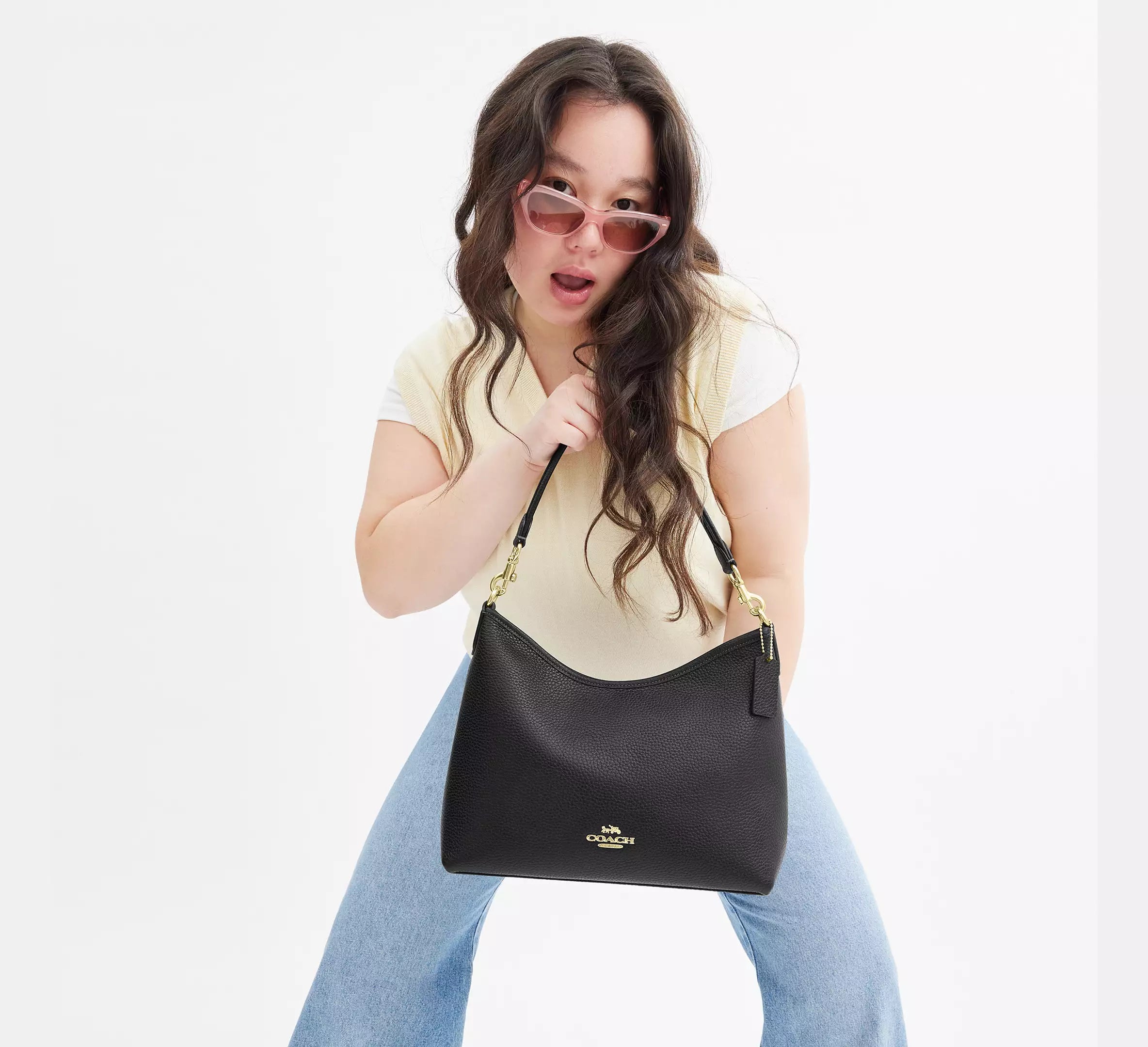 Coach Laurel Shoulder Bag Negra