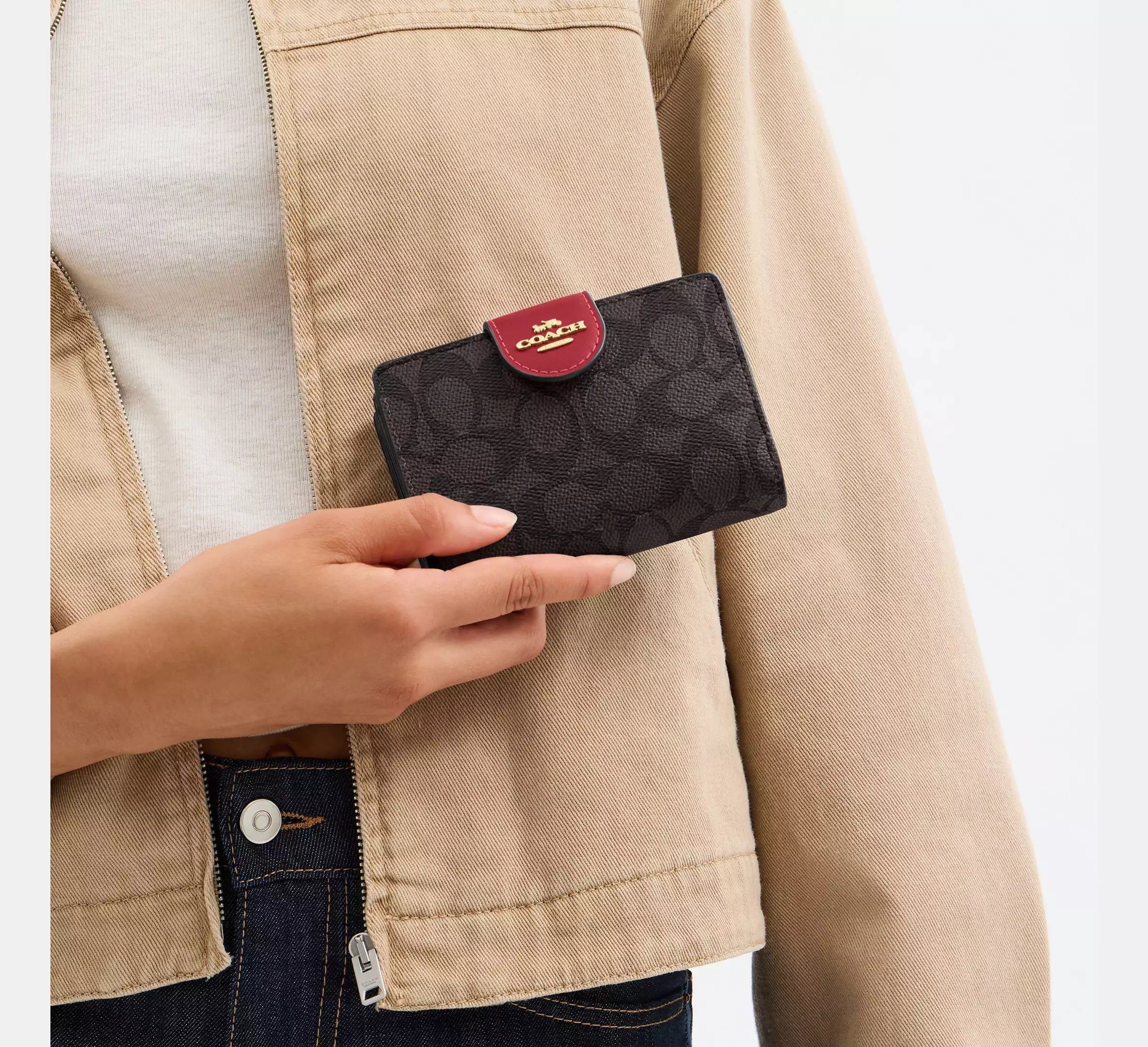 Coach Wallet Interior Rojo