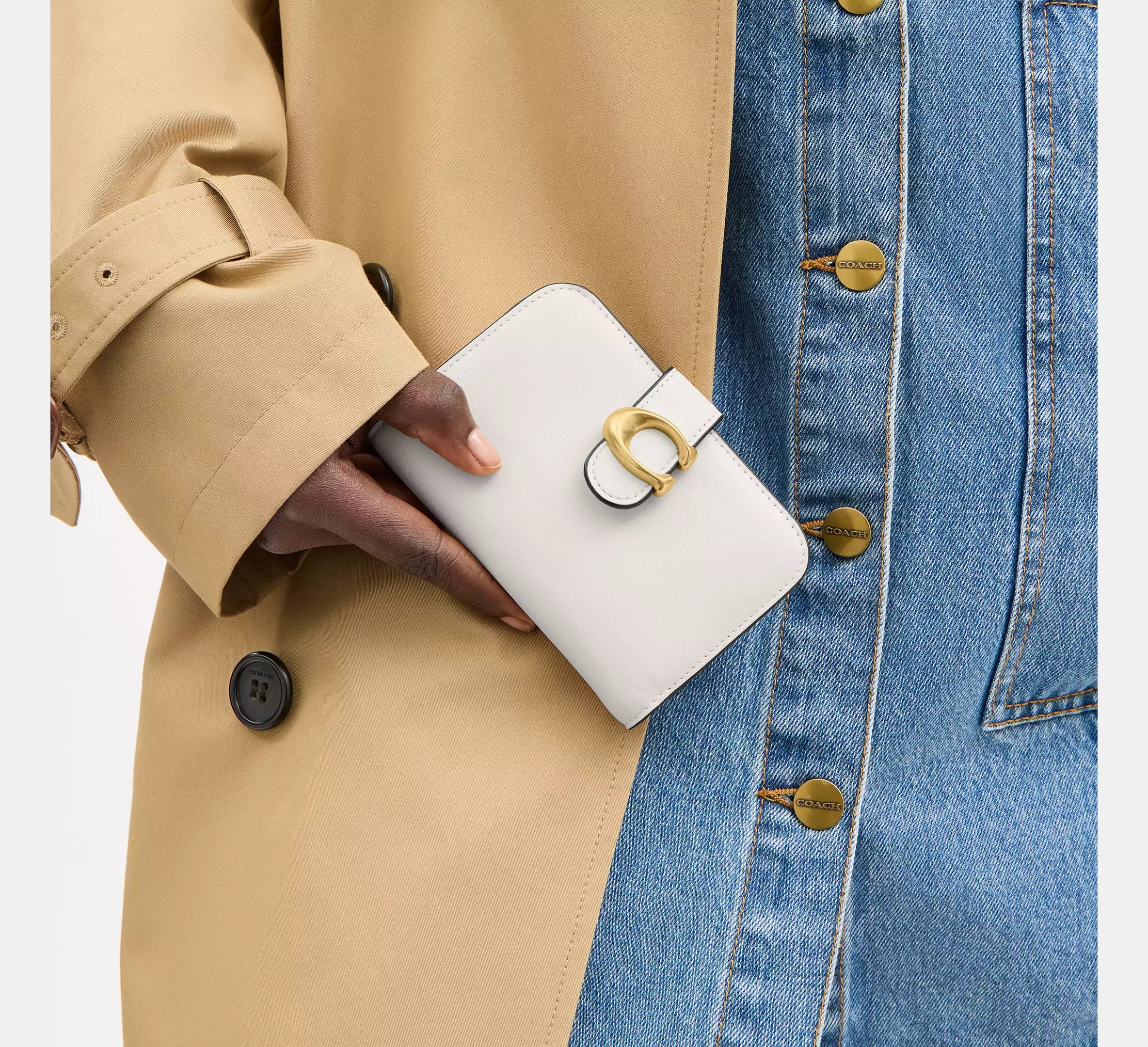 Coach Tabby Wallet Blanca