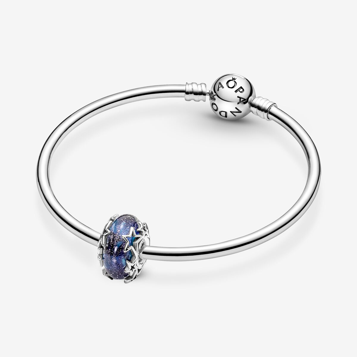 Charm de Cristal de Murano Galaxia y Estrellas