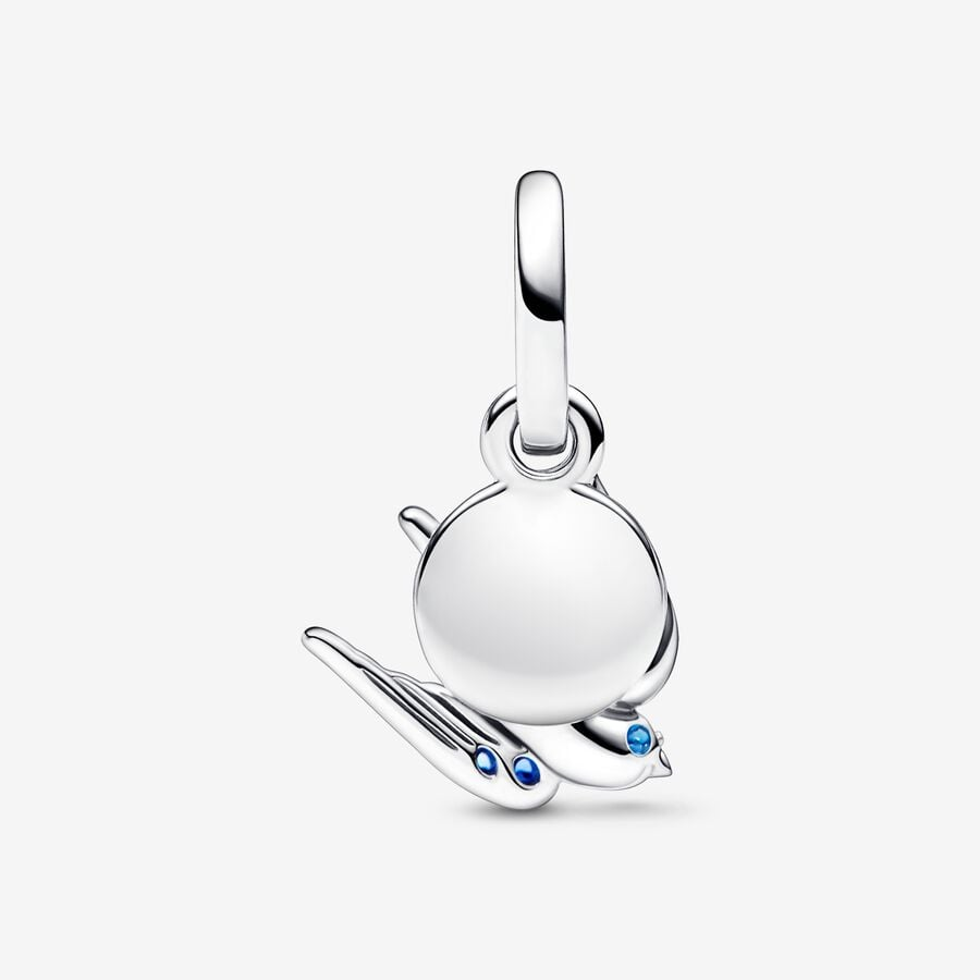 Charm Colgante Ave Golondrina Brillante
