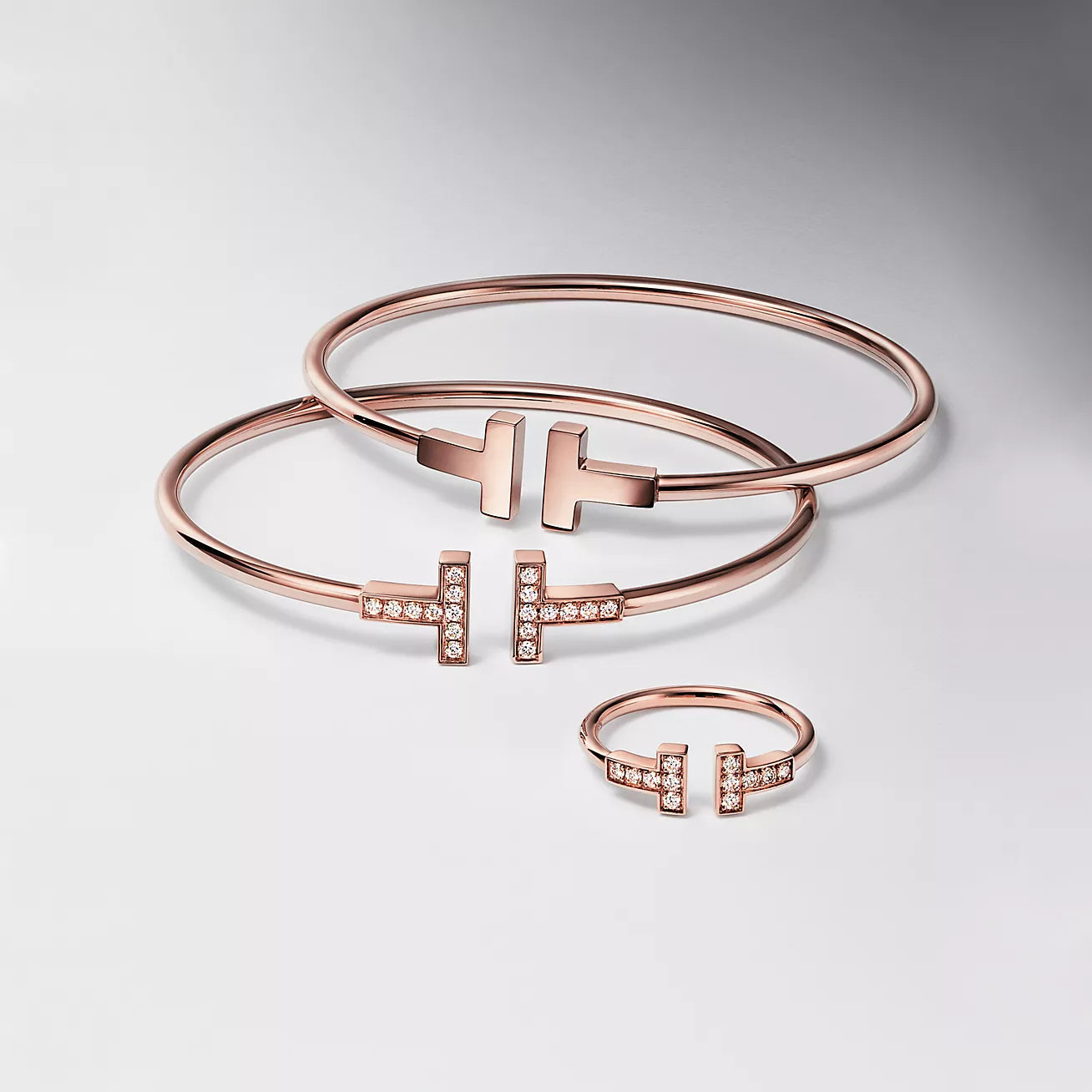 Pulsera Tiffany T Wire Rose Gold