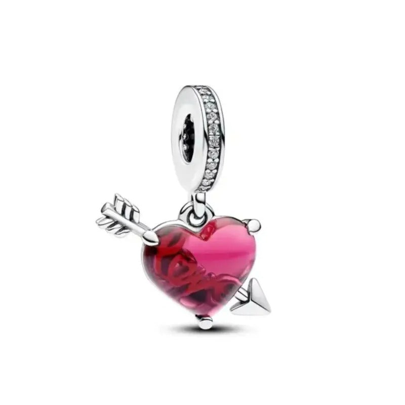 Charm Colgante Flechazo Al Corazon