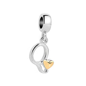 Iniciales Corazon Dorado